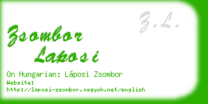 zsombor laposi business card