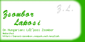 zsombor laposi business card